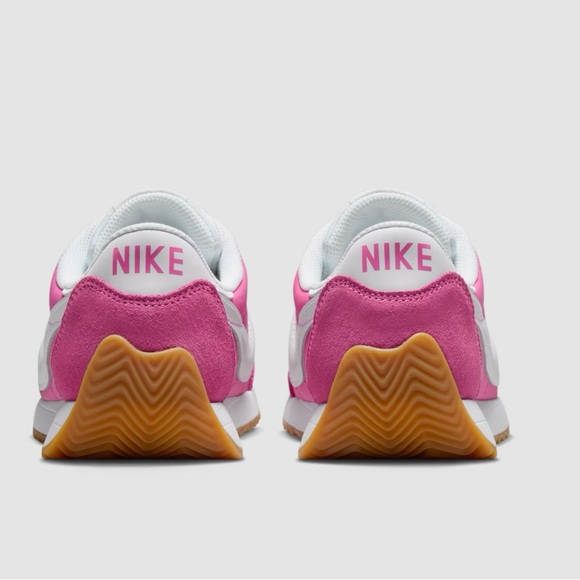 Nike Women's Vibrant Pink and White Sneakers - Picture 4 of 4